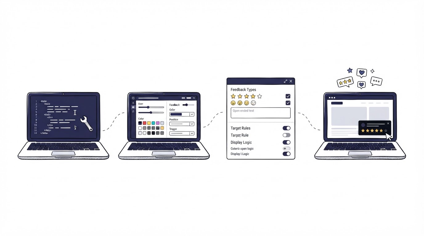 How to set up a customer feedback widget step by step